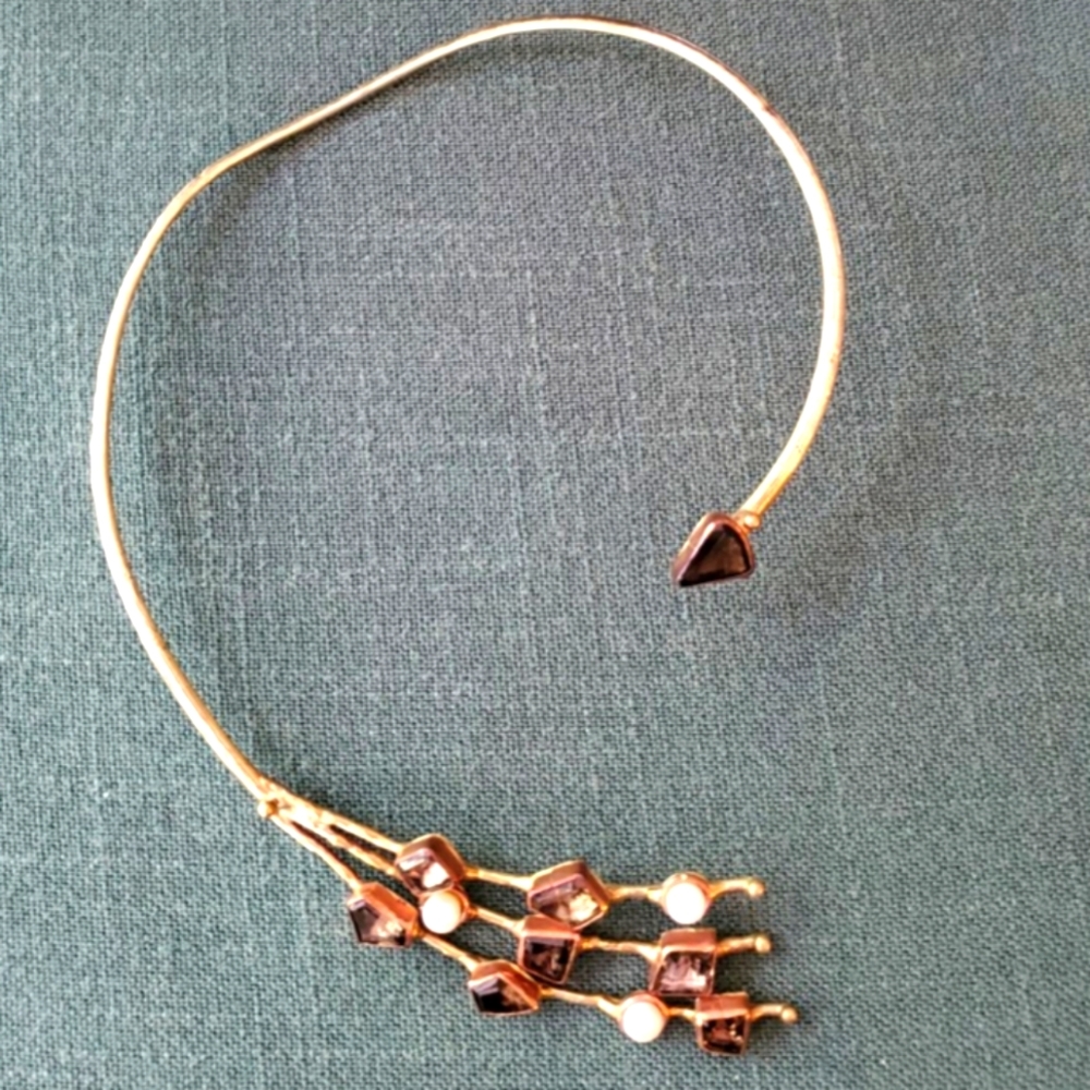 Smokey Quartz & Pearl Wrap Necklace by Tara Mesa